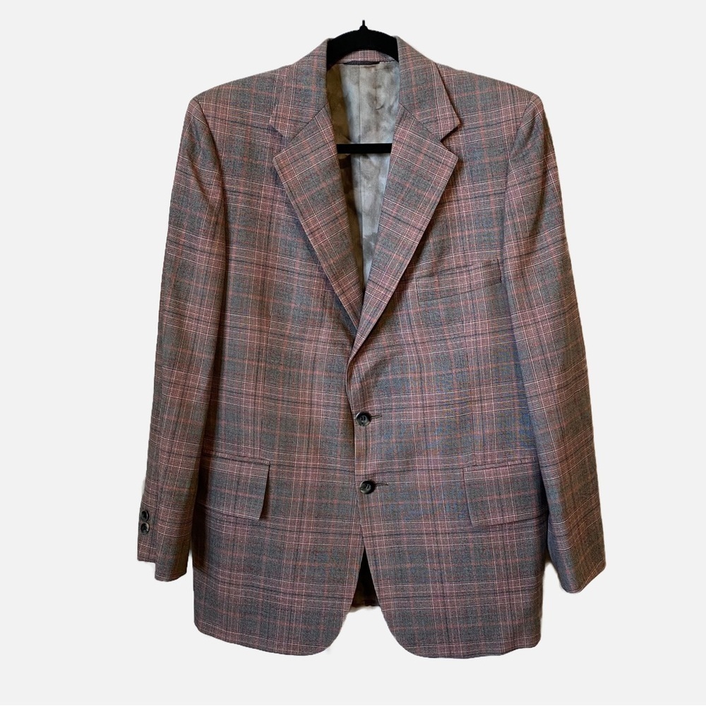 Hammonton Park Men’s Vintage 1970s Retro Blazer Pure Virgin Wool